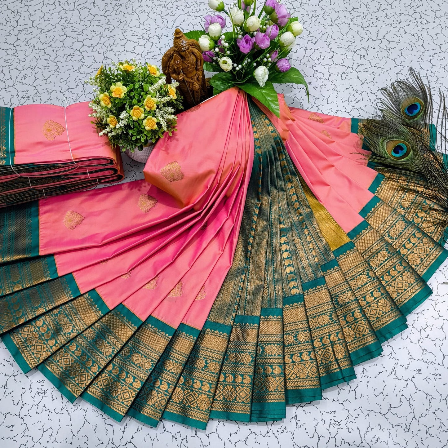 Mangalyam Korvai Kottanji Soft Silk Saree