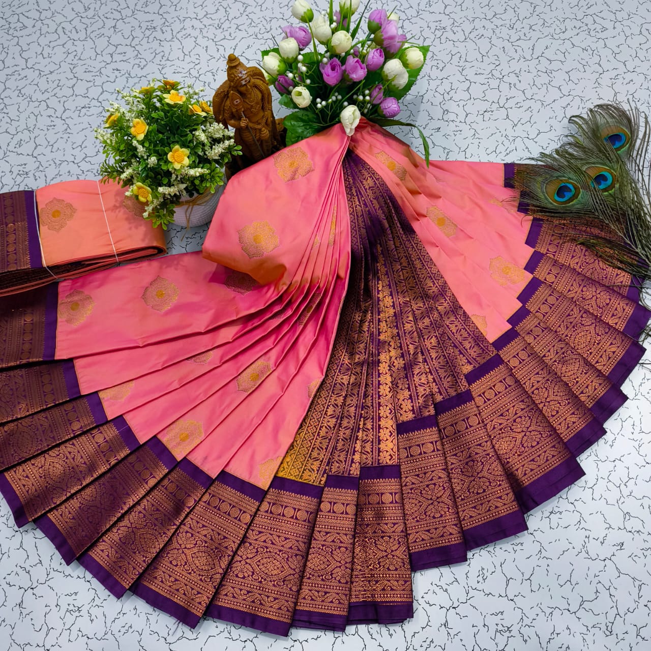 Mangalyam Korvai Kottanji Soft Silk Saree