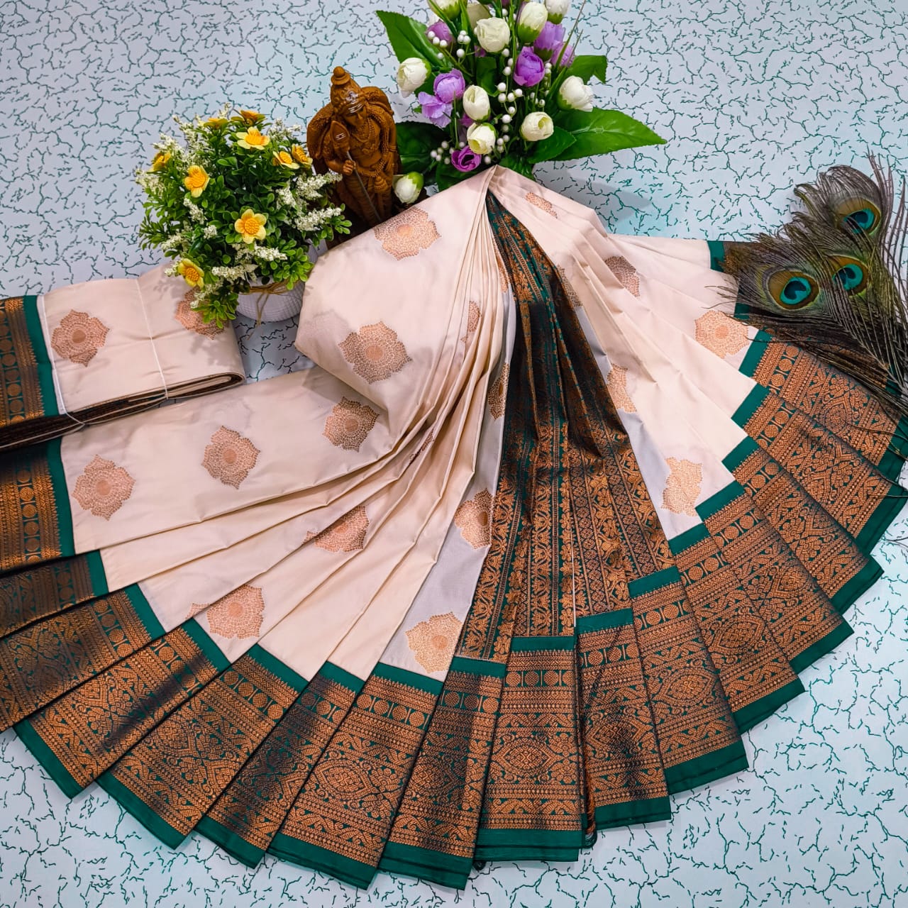Mangalyam Korvai Kottanji Soft Silk Saree