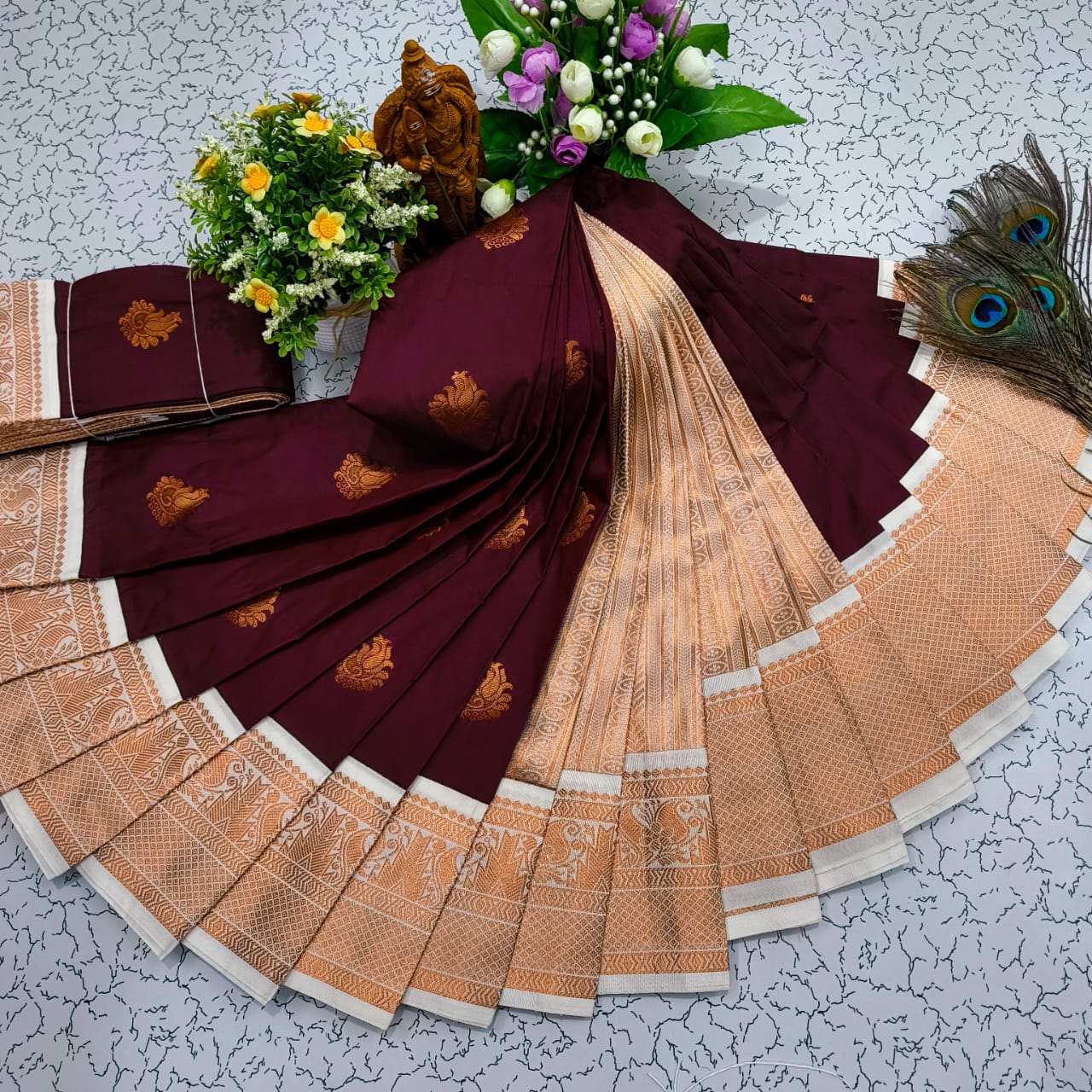 Mangalyam Korvai Kottanji Soft Silk Saree