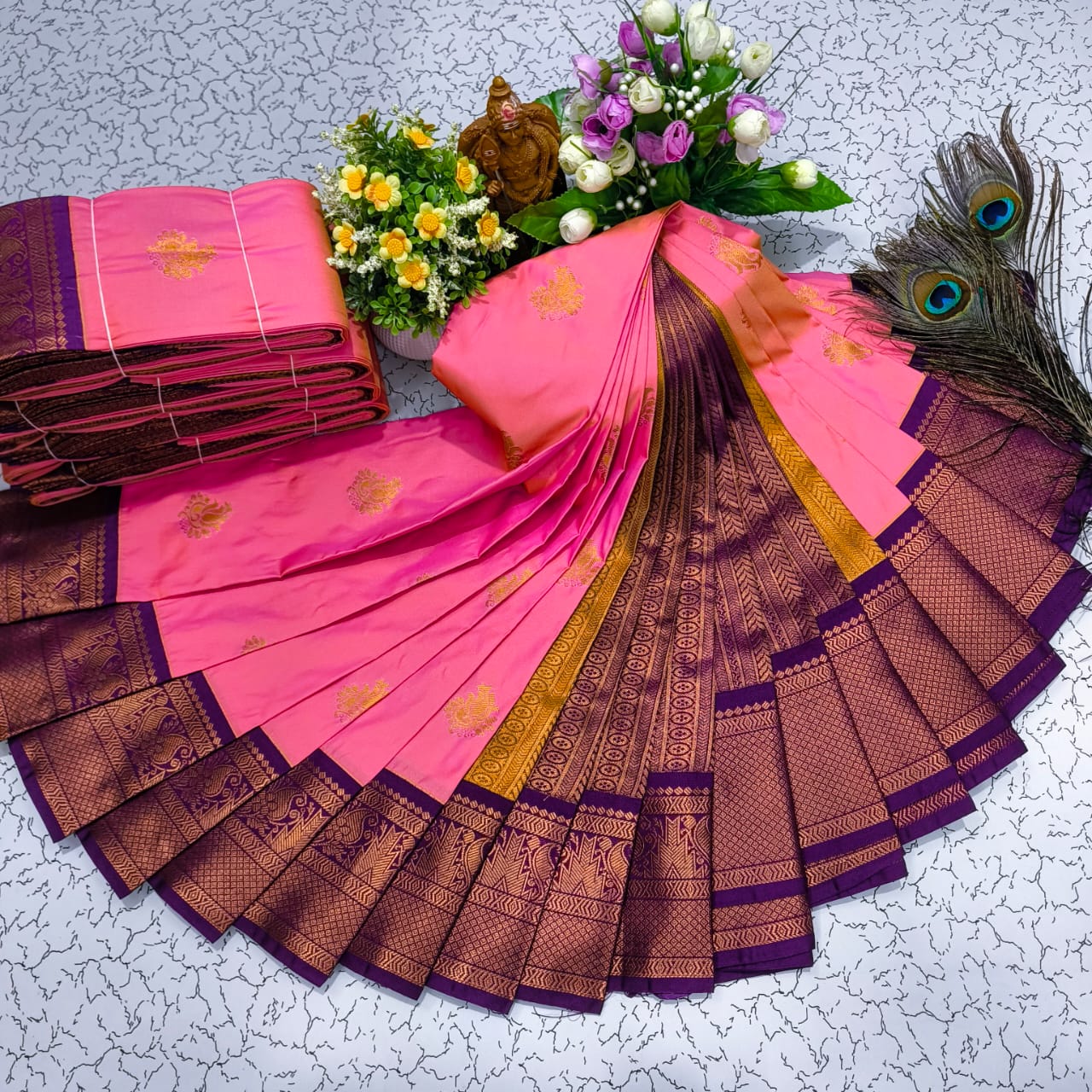 Mangalyam Korvai Kottanji Soft Silk Saree