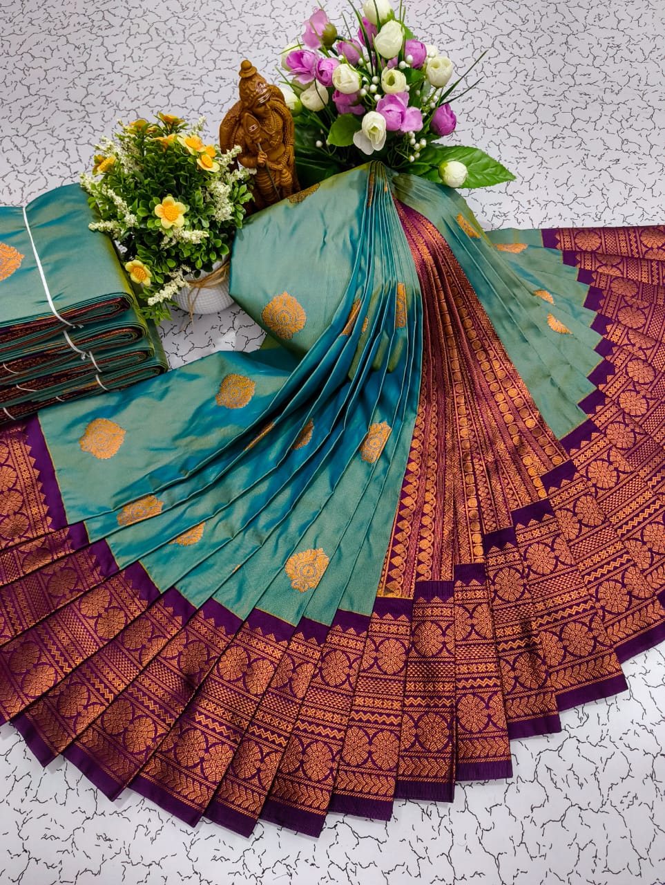 Mangalyam Korvai Kottanji Soft Silk Saree