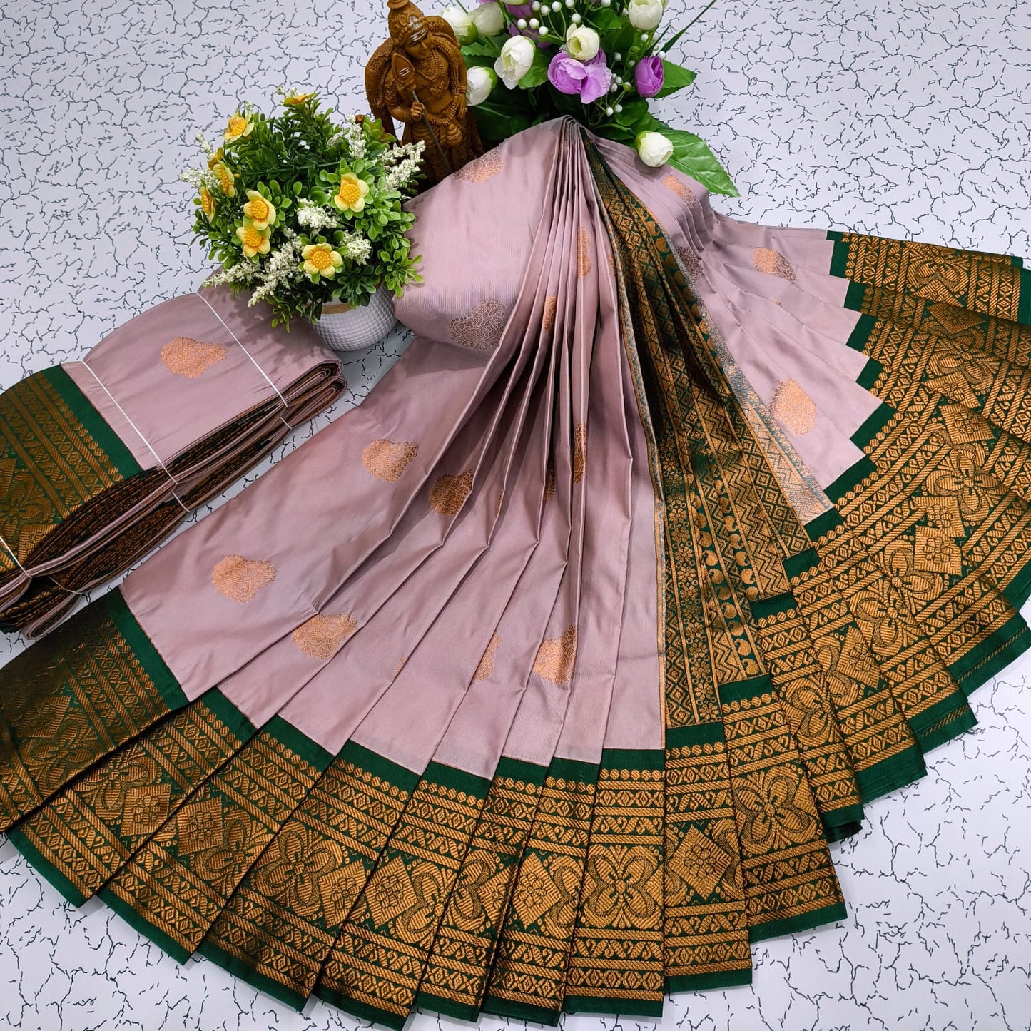 Mangalyam Korvai Kottanji Soft Silk Saree