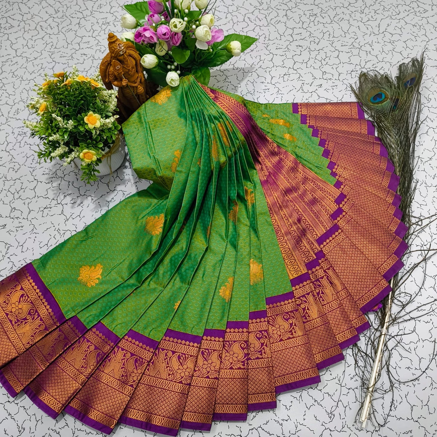 Mangalyam Korvai Kottanji Soft Silk Saree