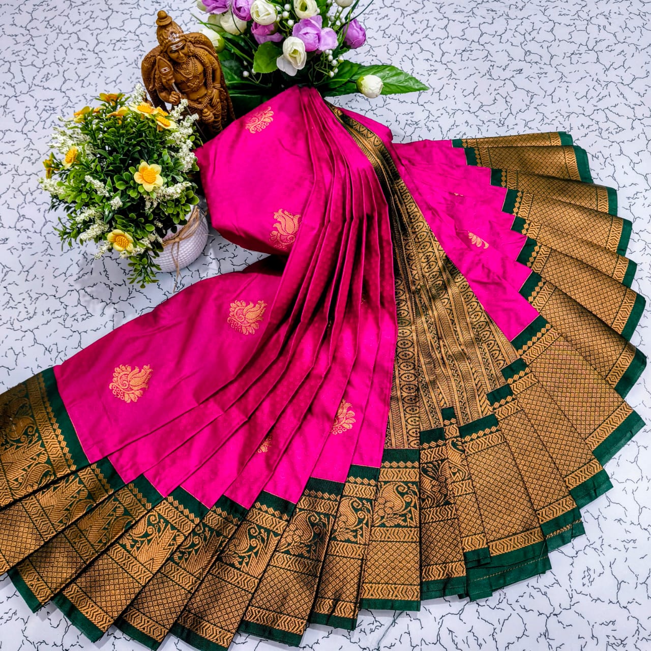 Mangalyam Korvai Kottanji Soft Silk Saree