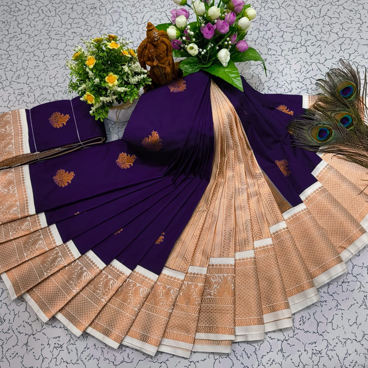 Mangalyam Korvai Kottanji Soft Silk Saree
