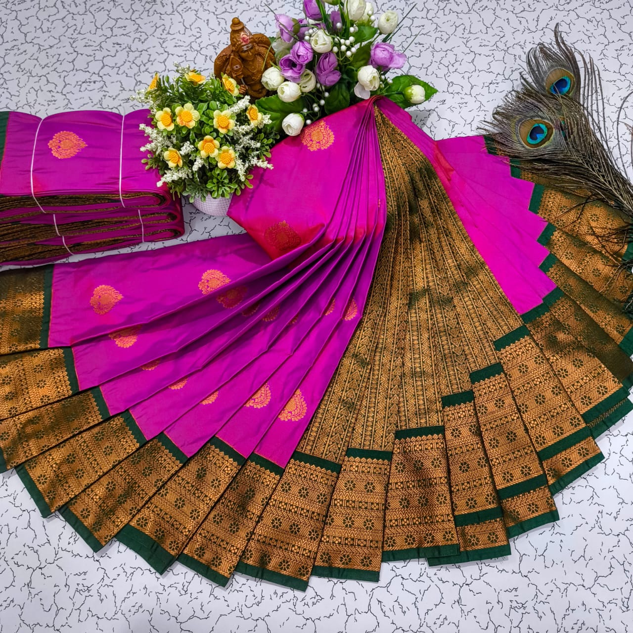 Mangalyam Korvai Kottanji Soft Silk Saree