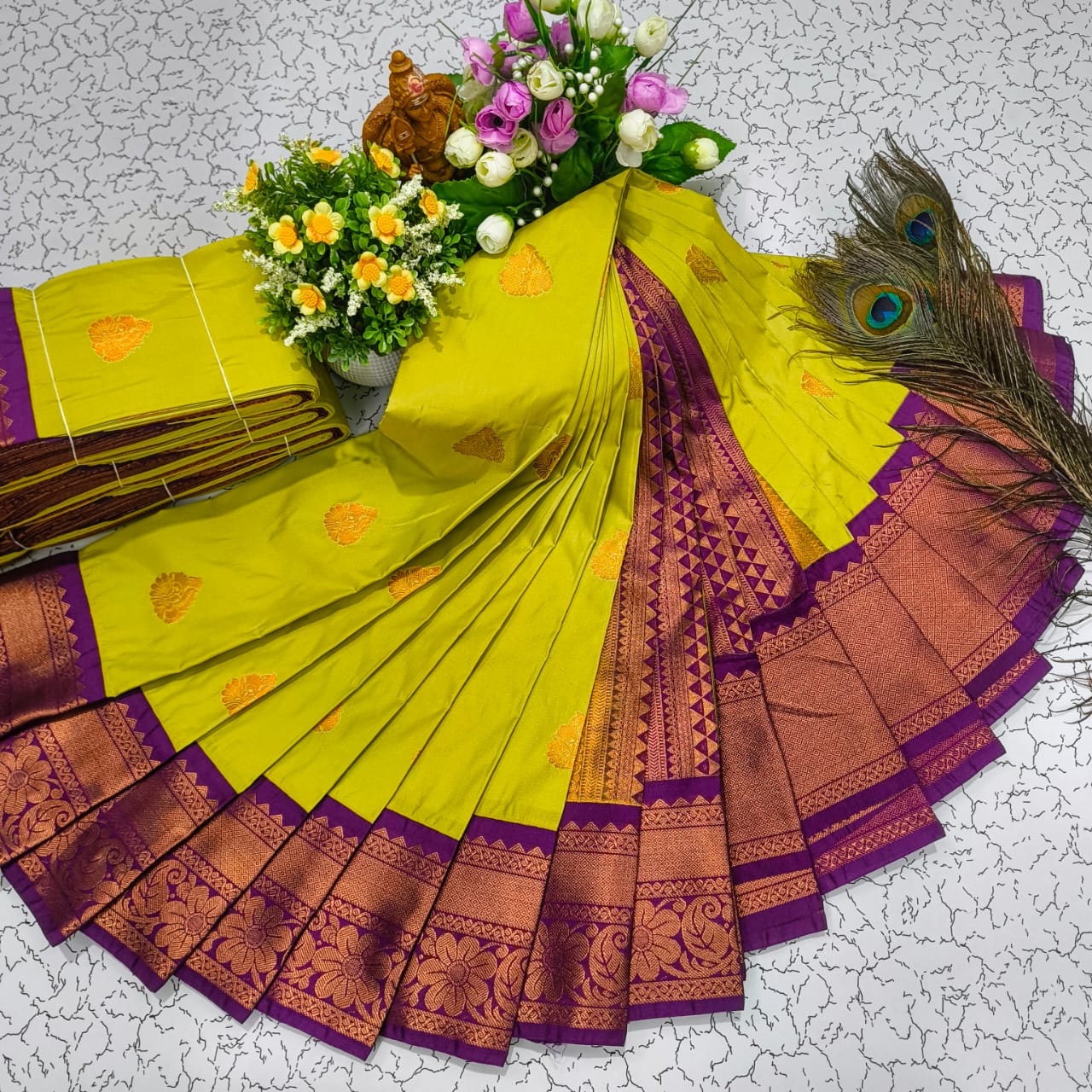 Mangalyam Korvai Kottanji Soft Silk Saree