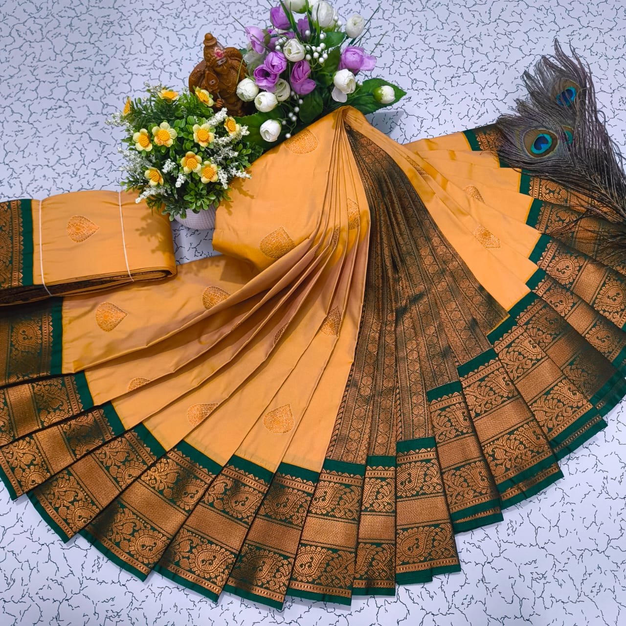 Mangalyam Korvai Kottanji Soft Silk Saree