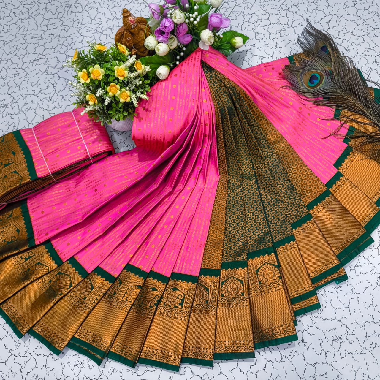 Mangalyam Korvai Kottanji Soft Silk Saree