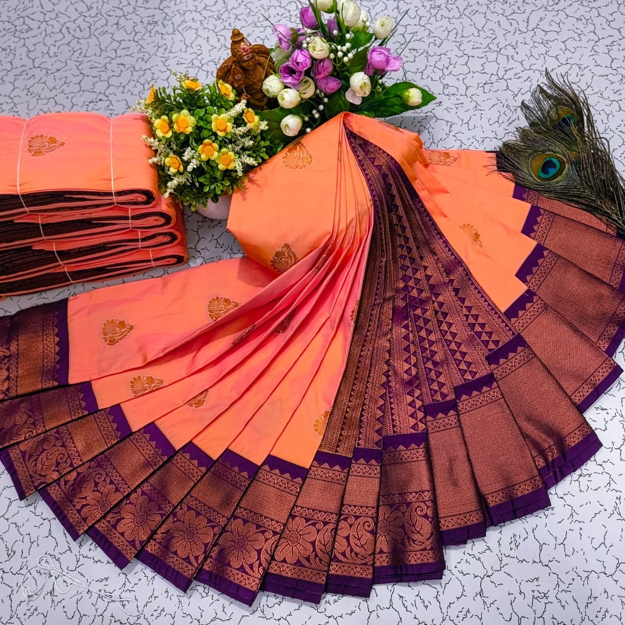 Mangalyam Korvai Kottanji Soft Silk Saree