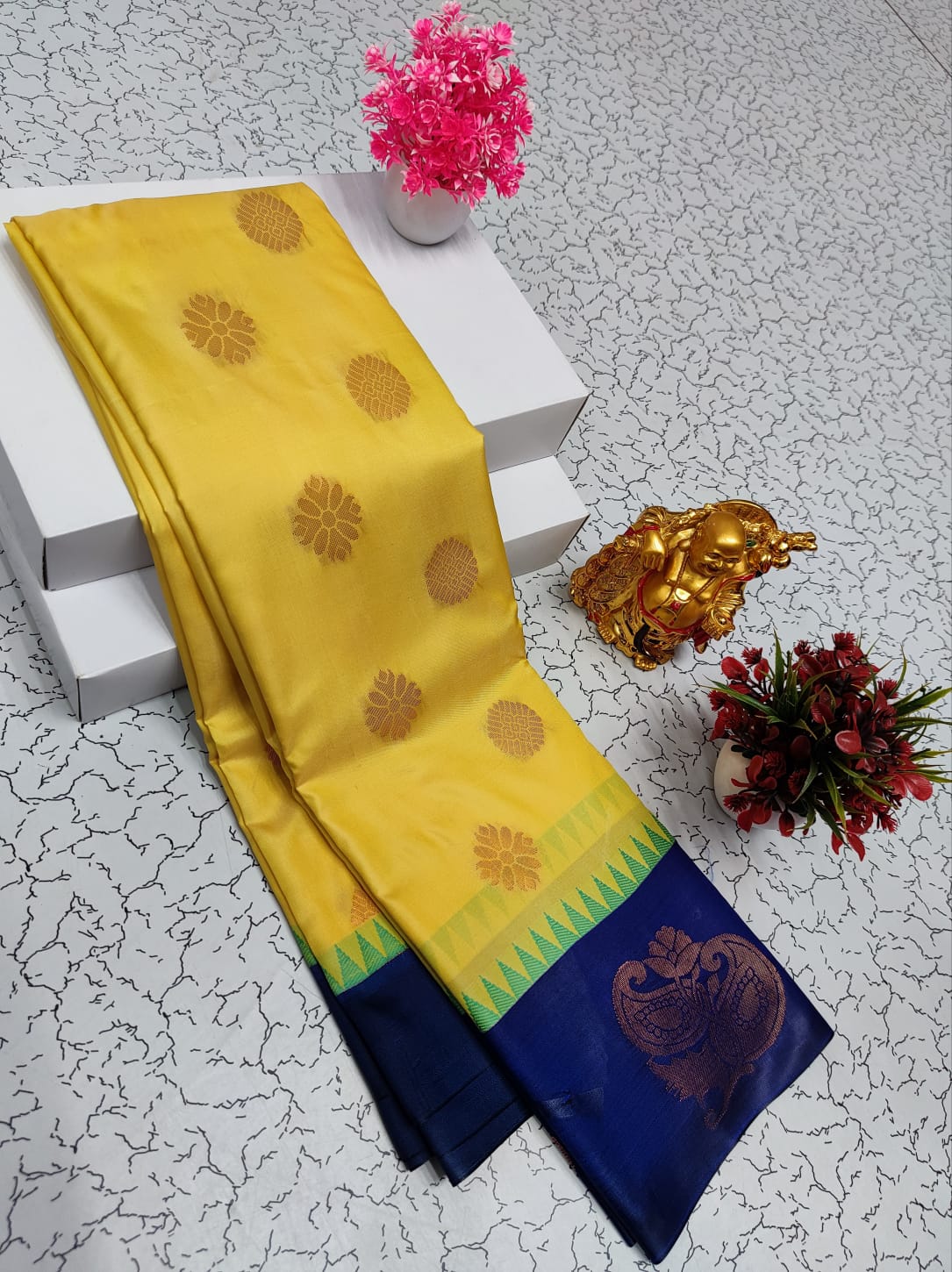 Semi Kanchi Soft Silk Saree