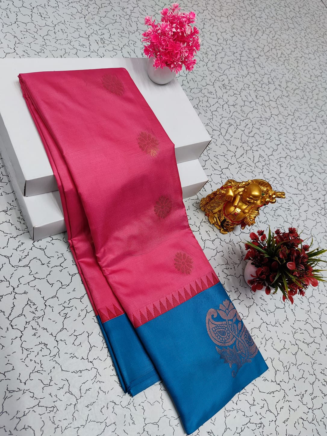 Semi Kanchi Soft Silk Saree