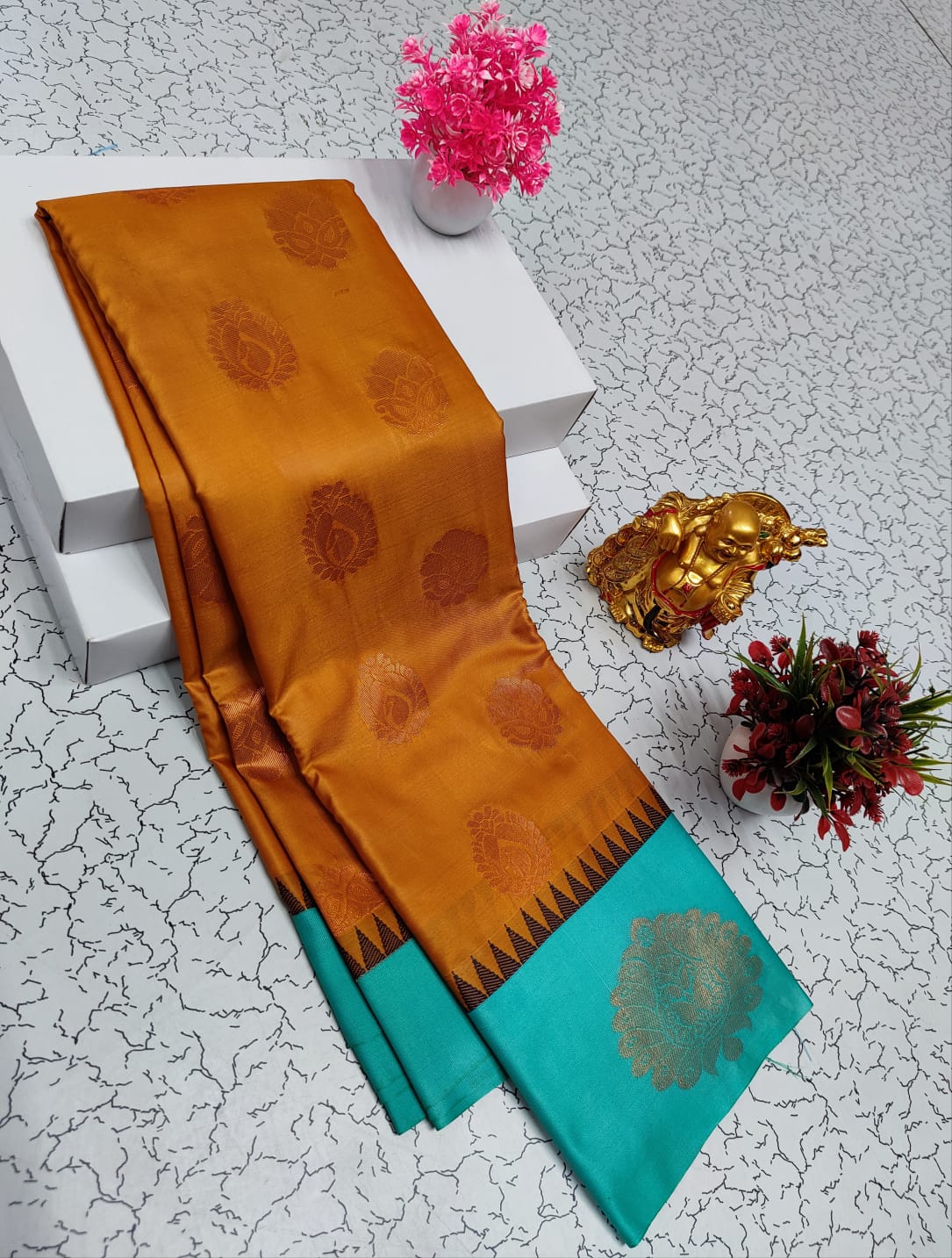 Semi Kanchi Soft Silk Saree