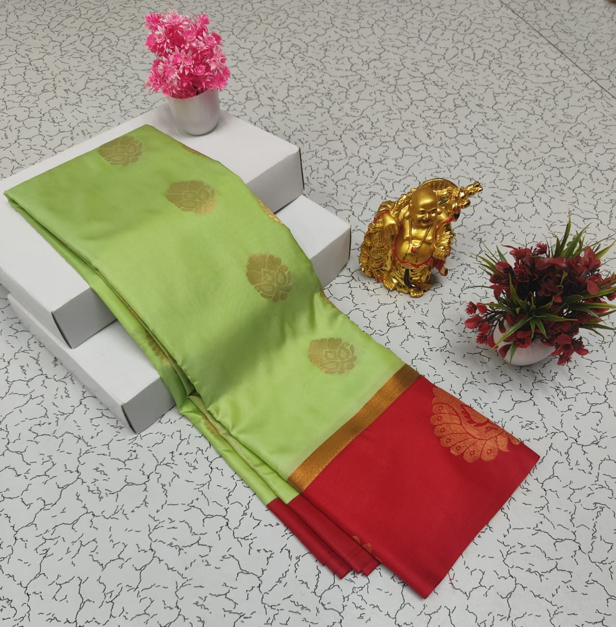 Semi Kanchi Soft Silk Saree