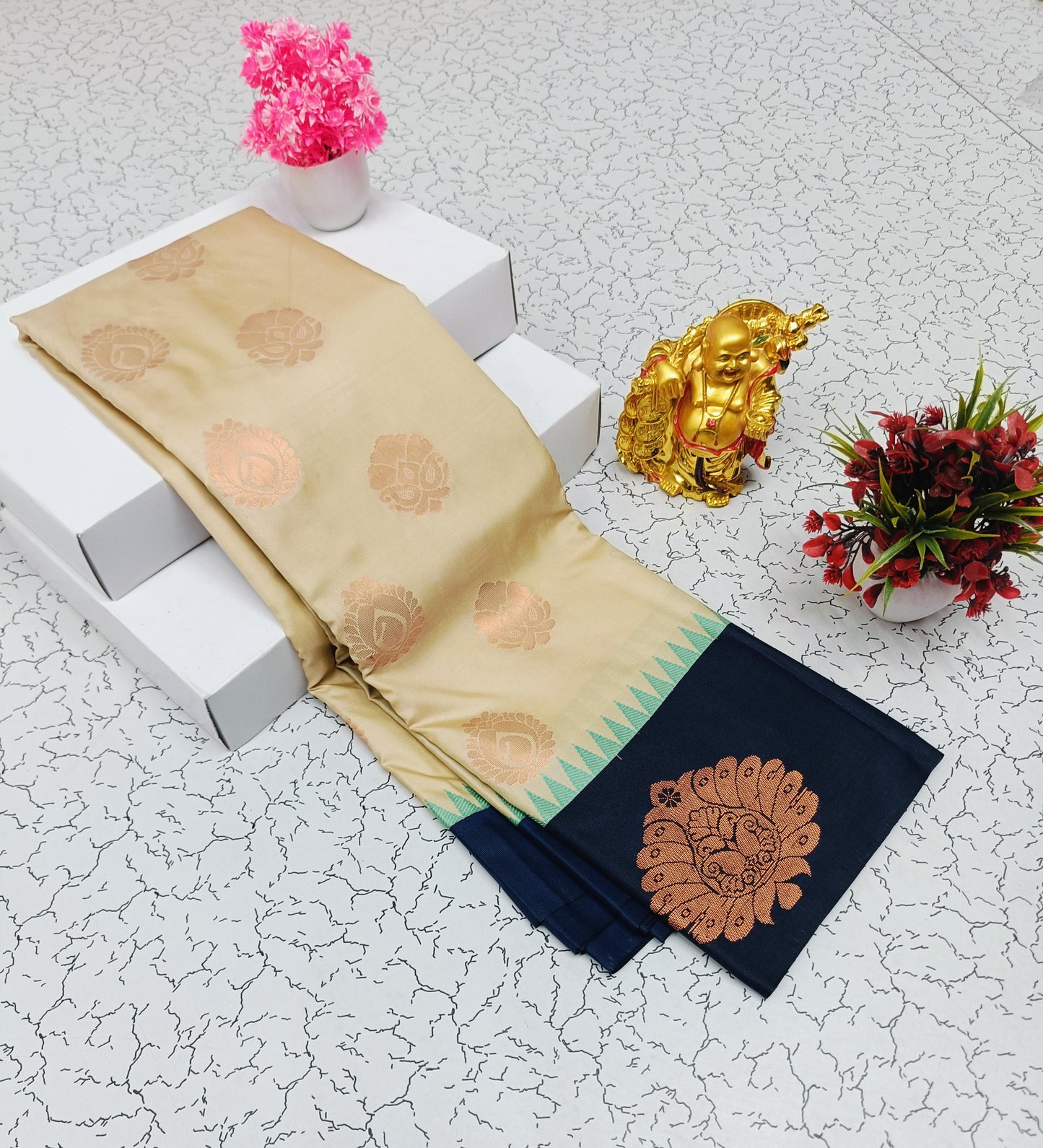 Semi Kanchi Soft Silk Saree