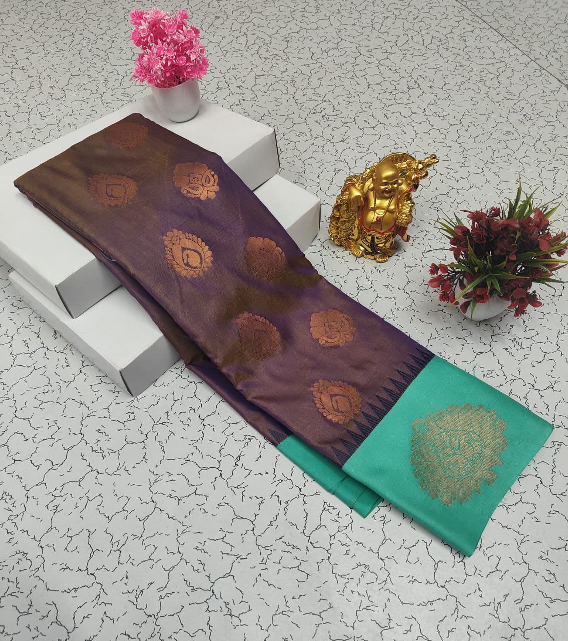 Semi Kanchi Soft Silk Saree