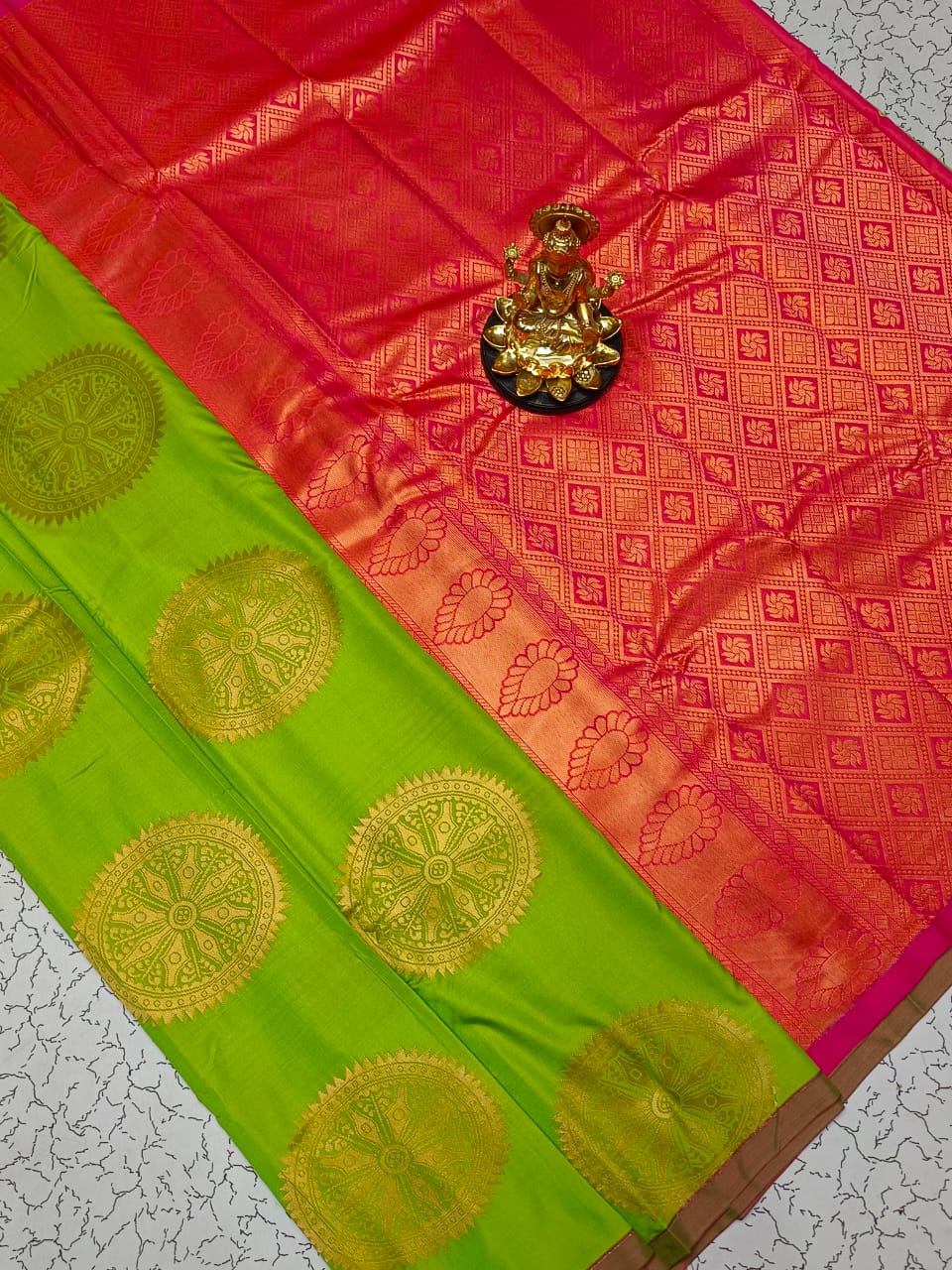 Semi Silk Traditional Zari Work Saree