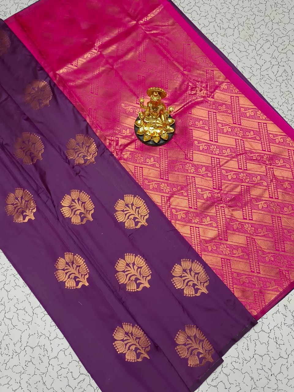 Semi Silk Traditional Zari Work Saree