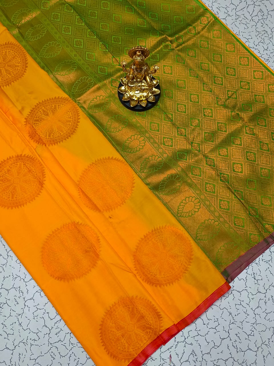 Semi Silk Traditional Zari Work Saree