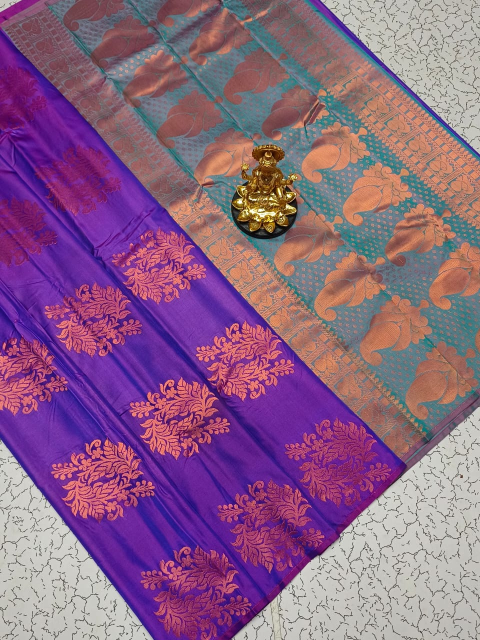 Semi Silk Traditional Zari Work Saree
