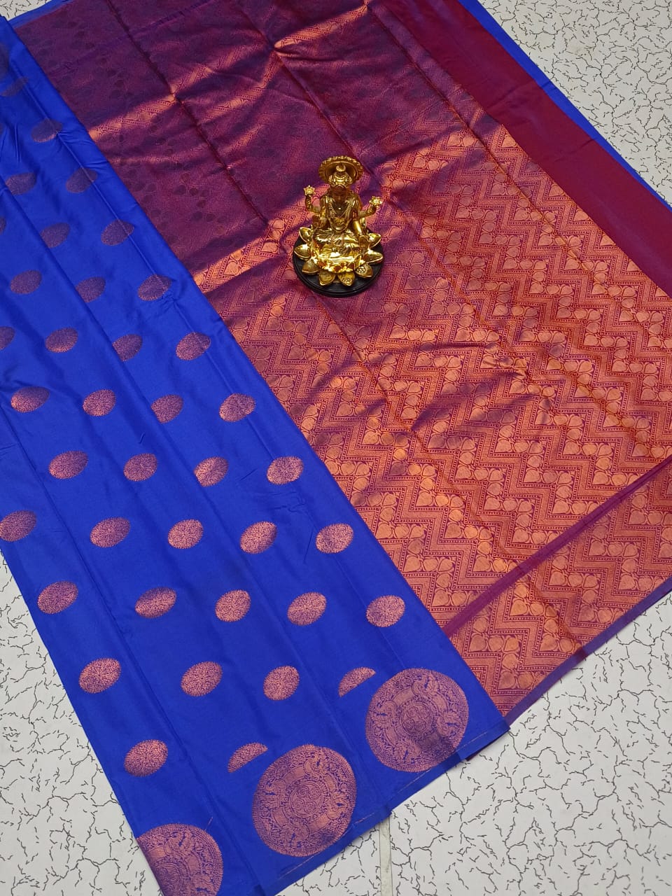 Semi Silk Traditional Zari Work Saree