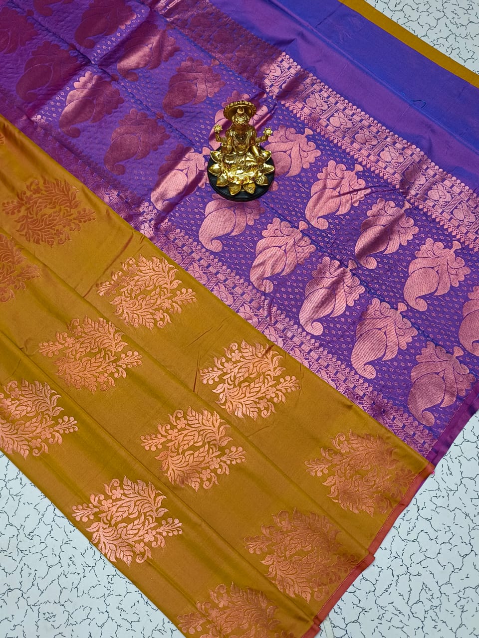 Semi Silk Traditional Zari Work Saree