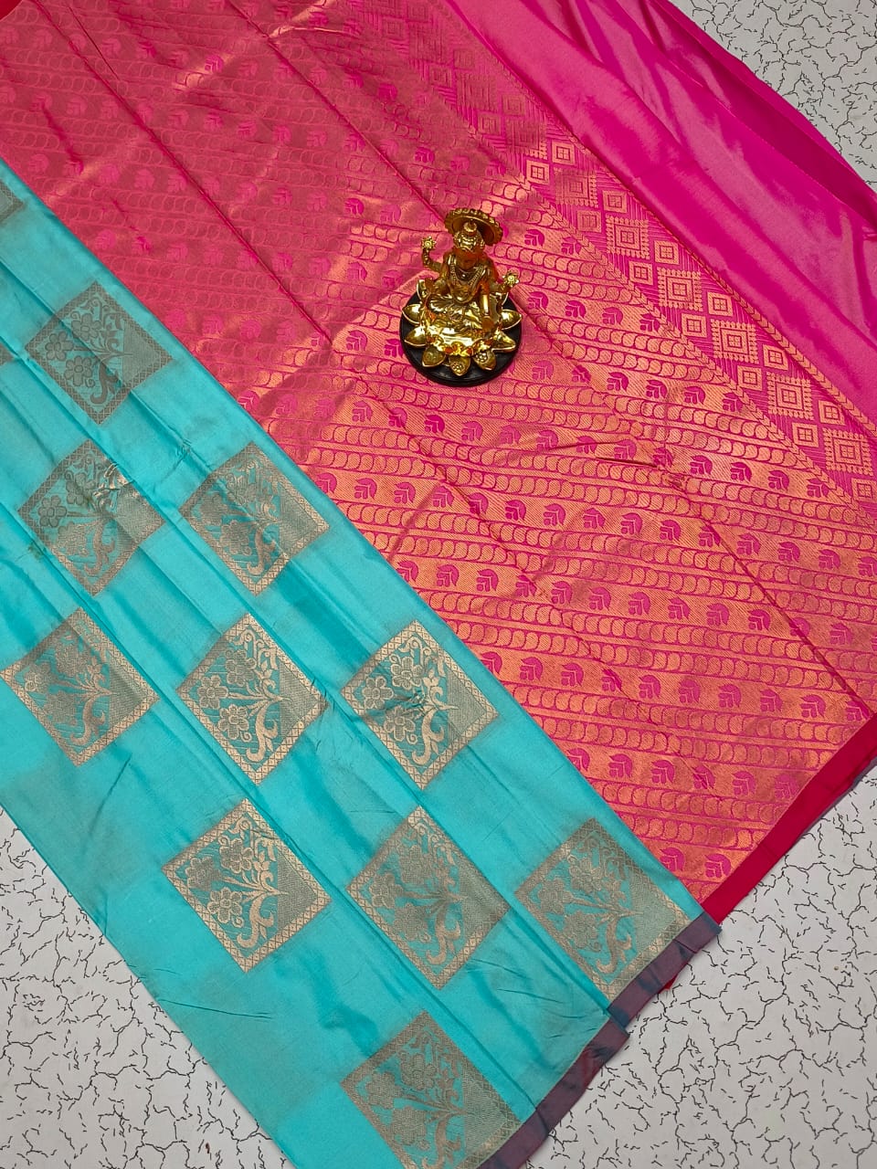 Semi Silk Traditional Zari Work Saree
