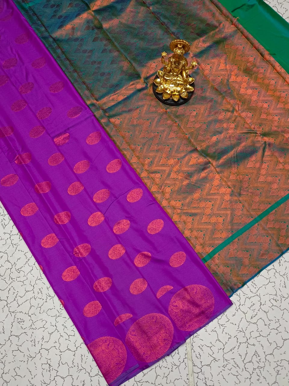 Semi Silk Traditional Zari Work Saree