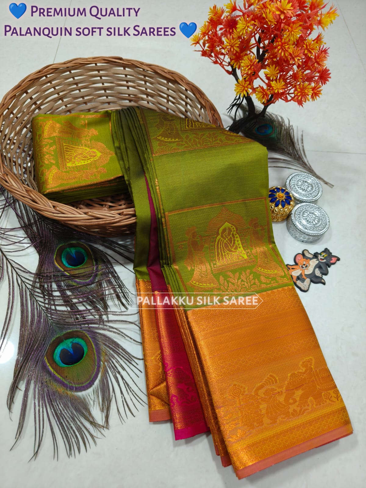 Samuthrika Arani Style Semi Silk Saree
