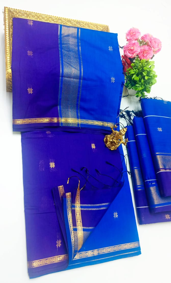 Maheswari-style Silk Cotton Saree