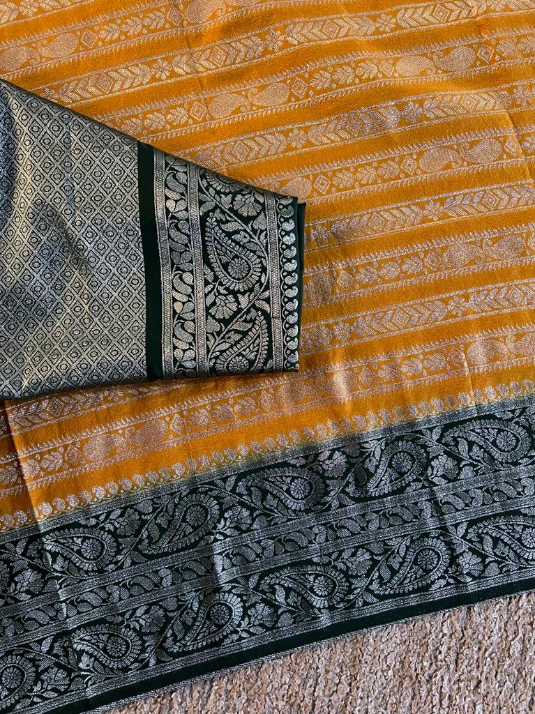 Soft banarasi silk saree