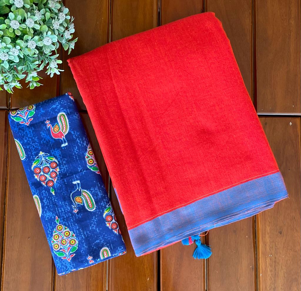 Soft cotton saree