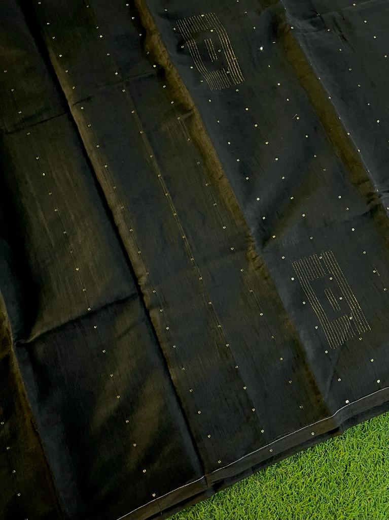 Soft purely hand woven bengal handloom cotton silk saree