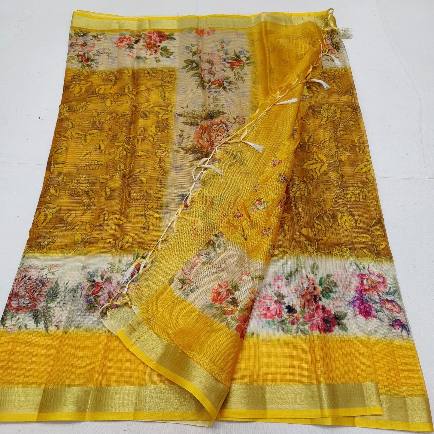 Soft silk kota printed saree