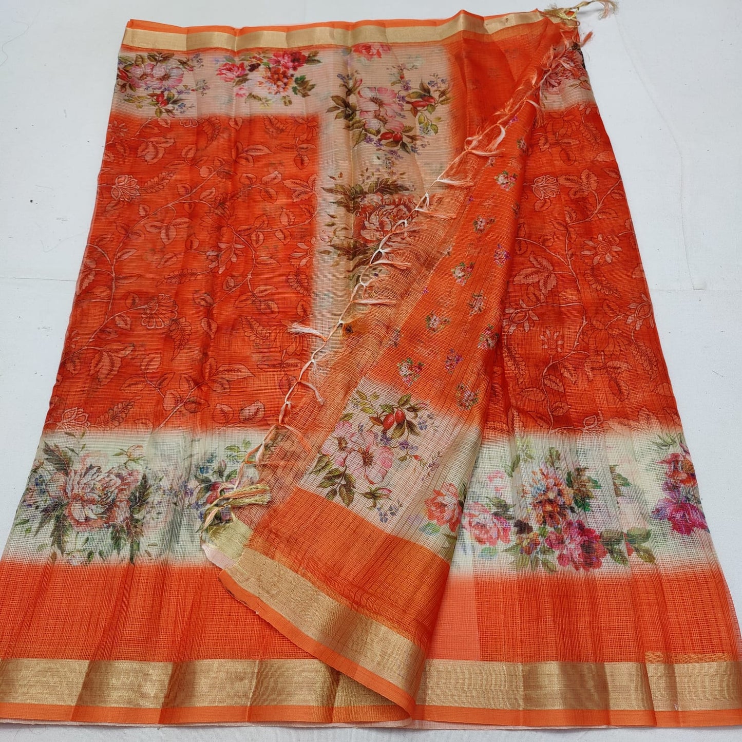 Soft silk kota printed saree