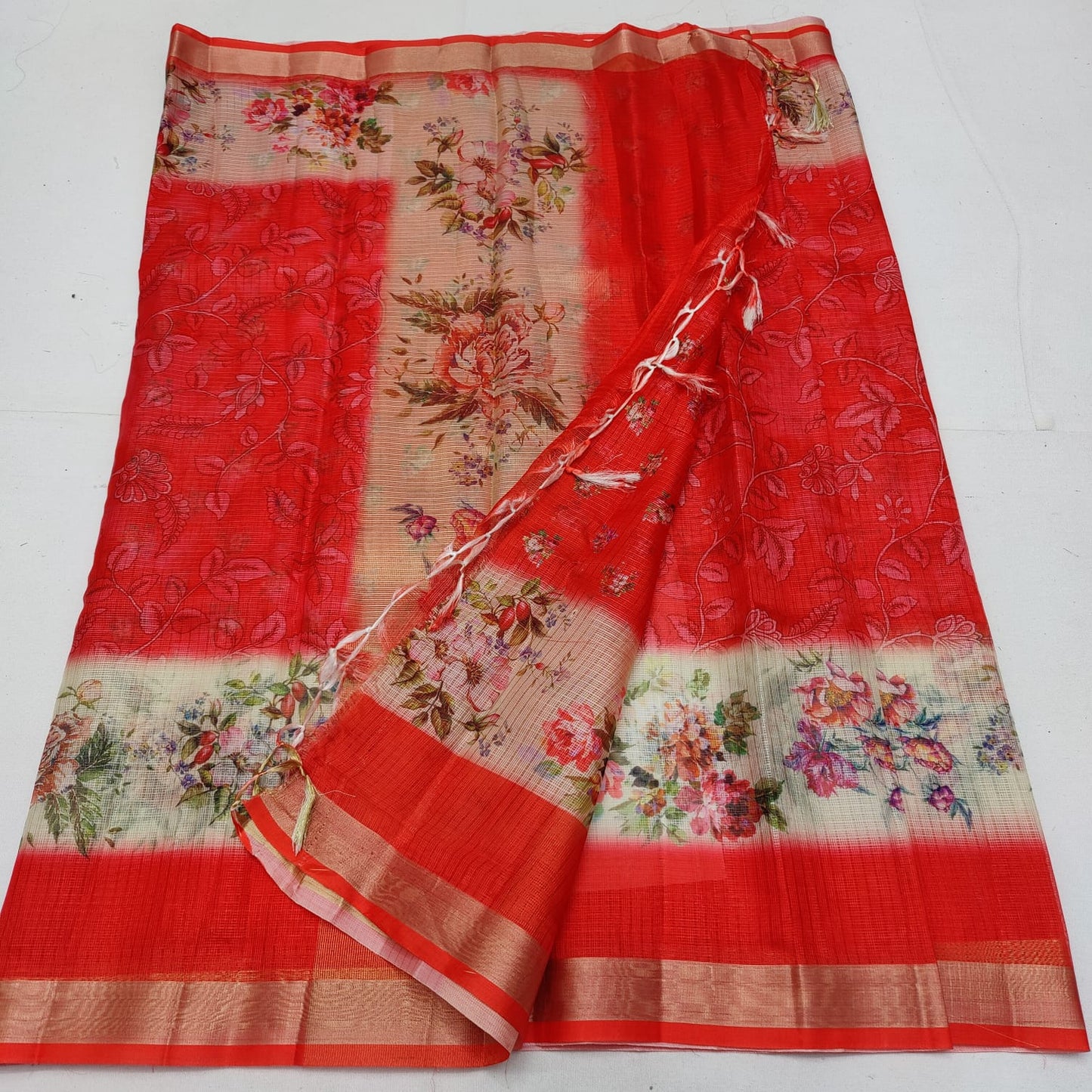 Soft silk kota printed saree