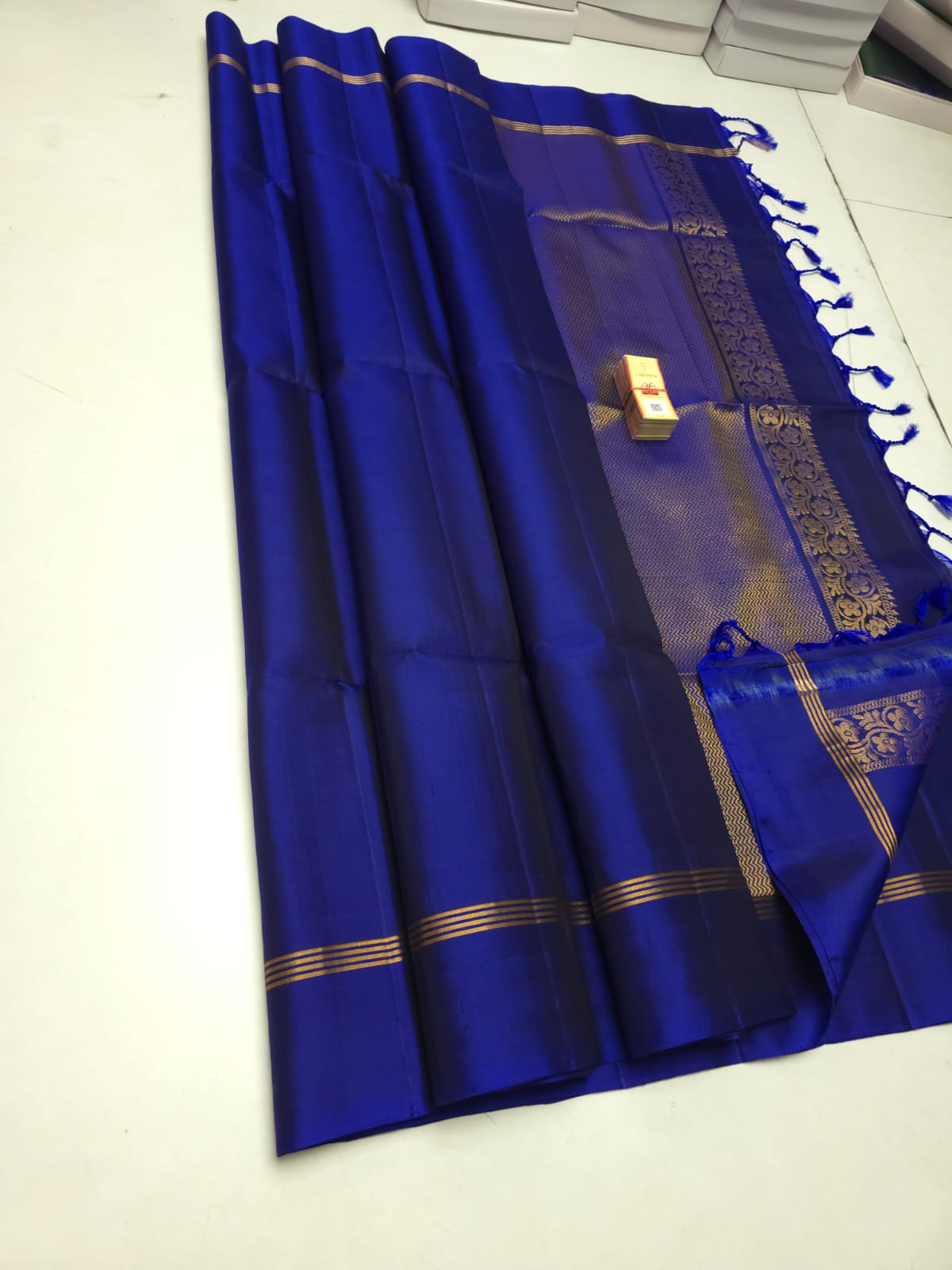 Pure handloom soft silk plain saree