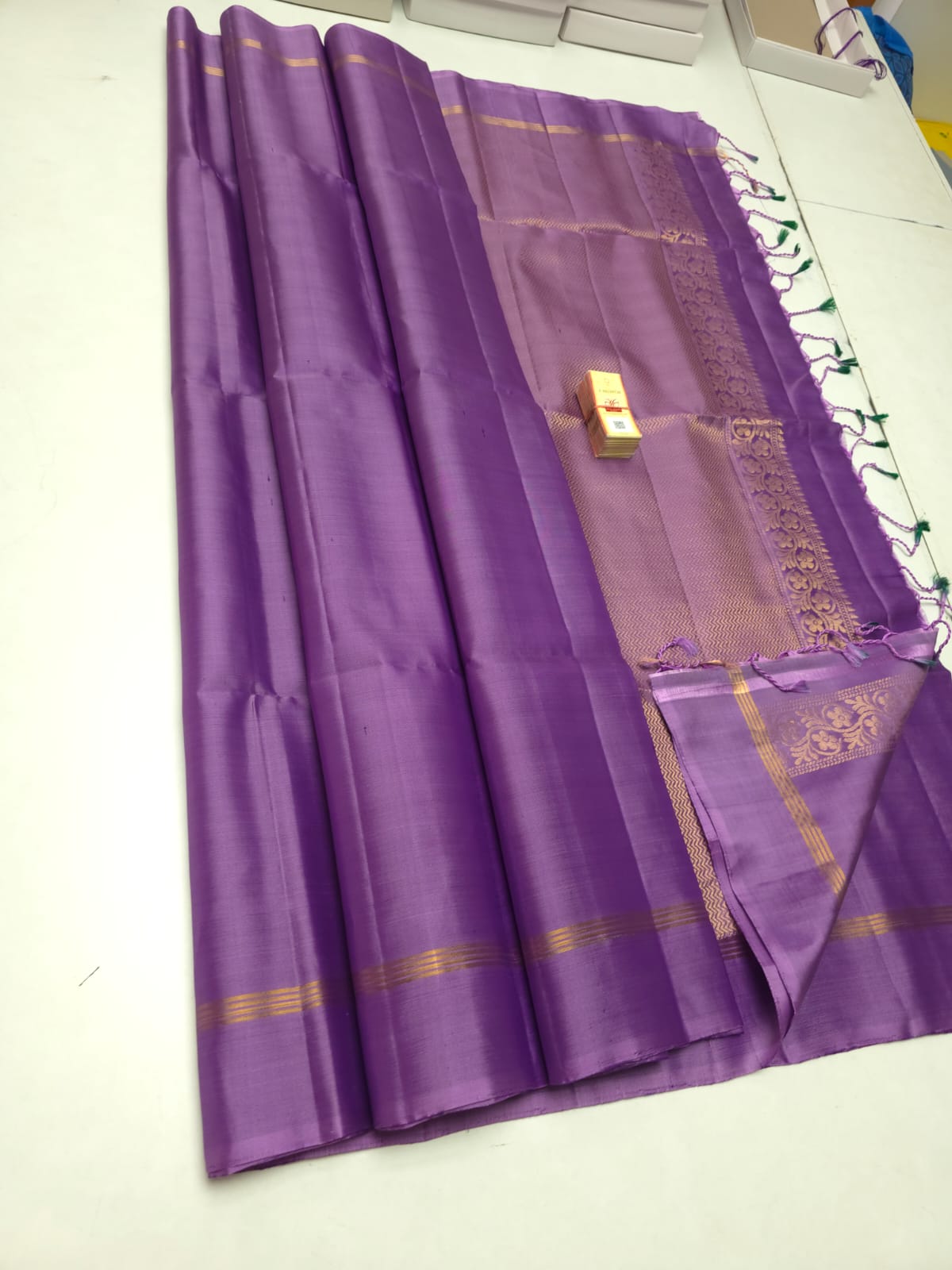Pure handloom soft silk plain saree