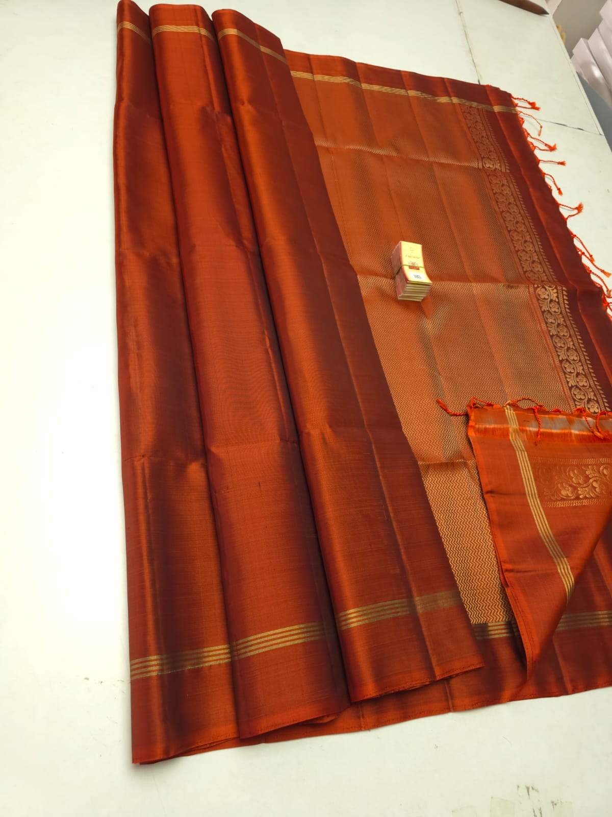 Pure handloom soft silk plain saree