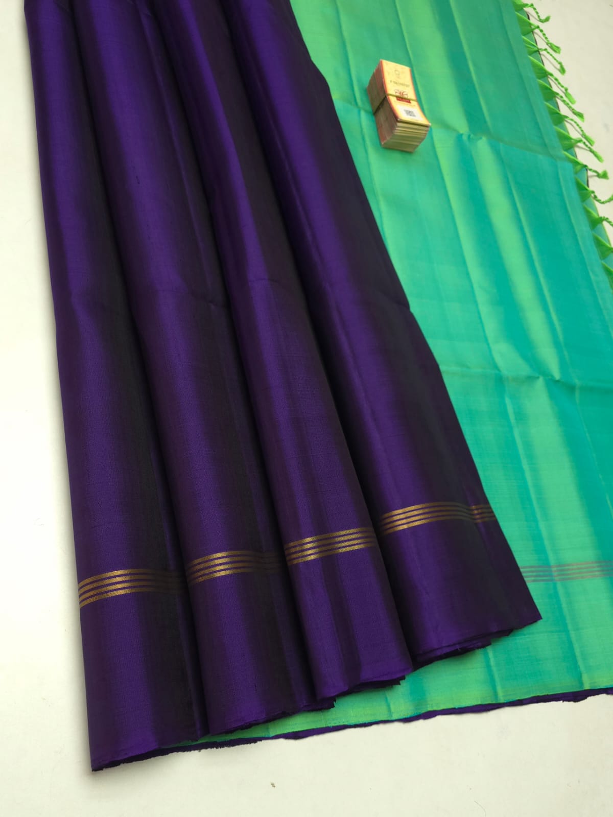 Pure handloom soft silk plain saree