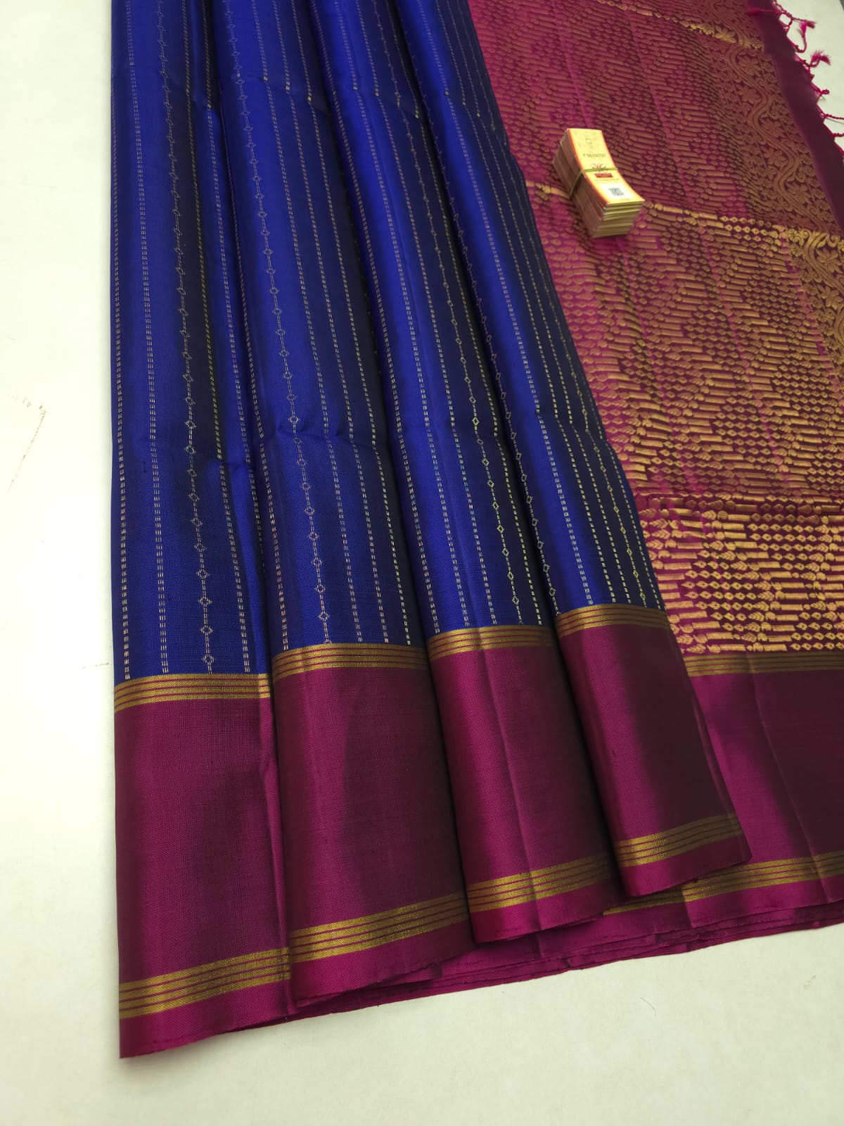 Pure Handloom Kanchipuram Soft Silk Satin Border Saree