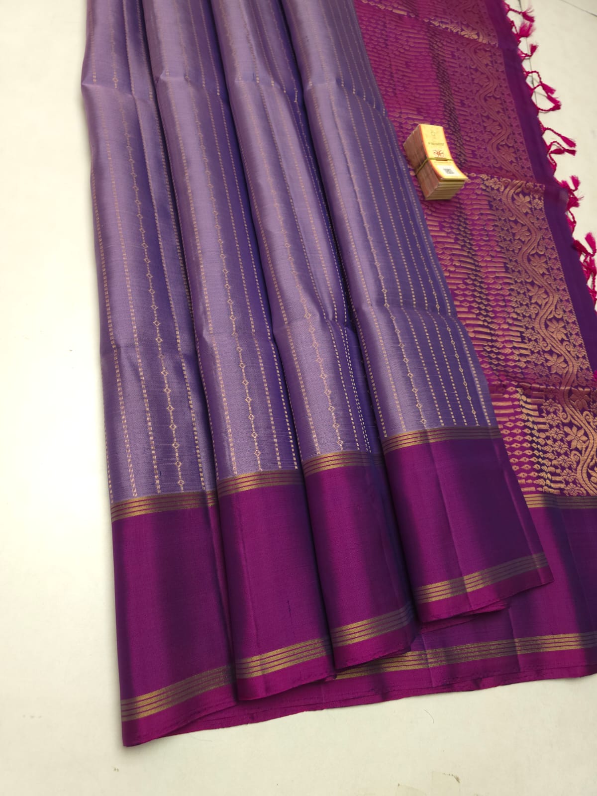 Pure Handloom Kanchipuram Soft Silk Satin Border Saree