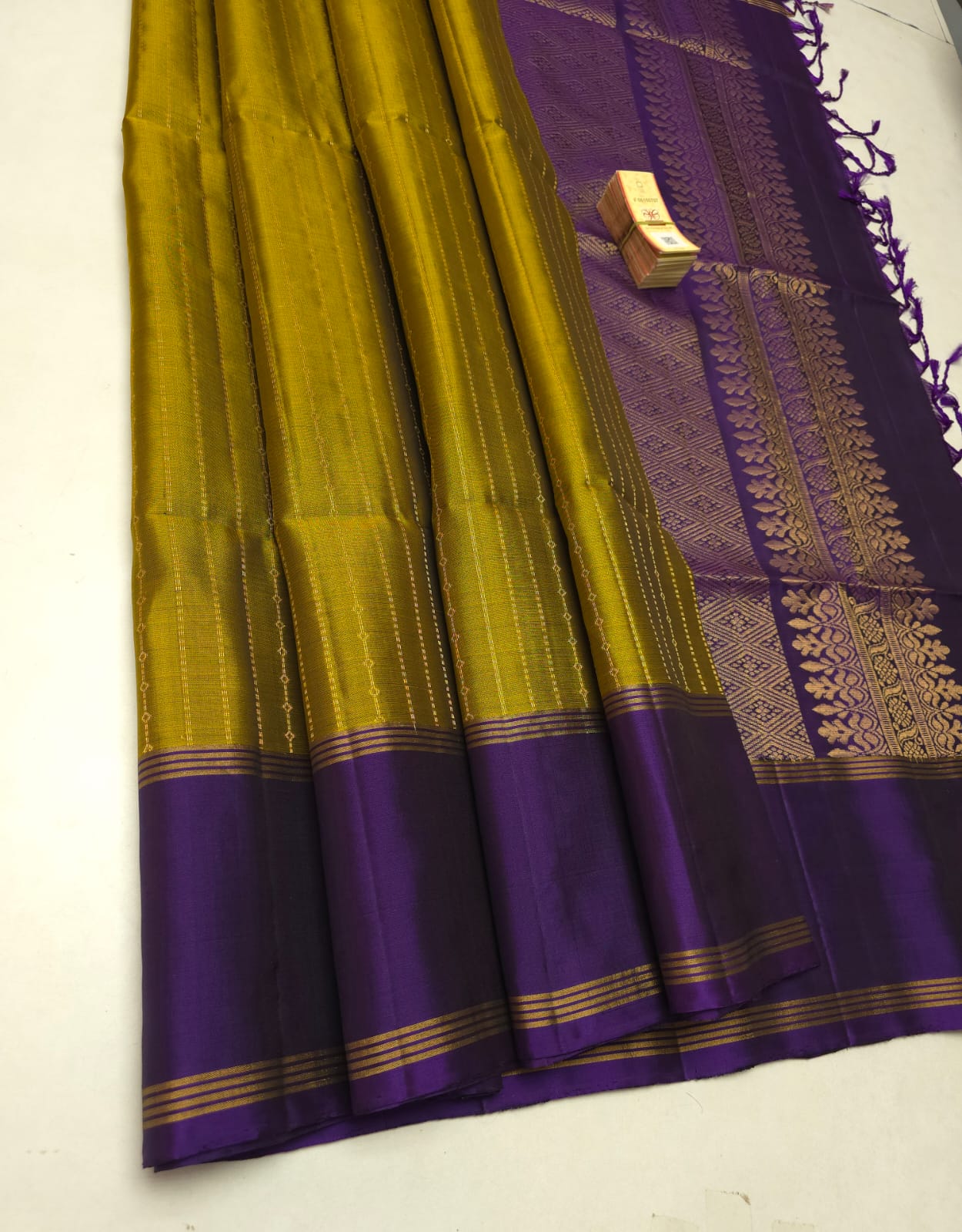 Pure Handloom Kanchipuram Soft Silk Satin Border Saree