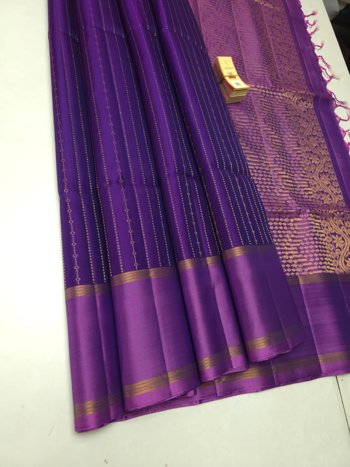 Pure Handloom Kanchipuram Soft Silk Satin Border Saree