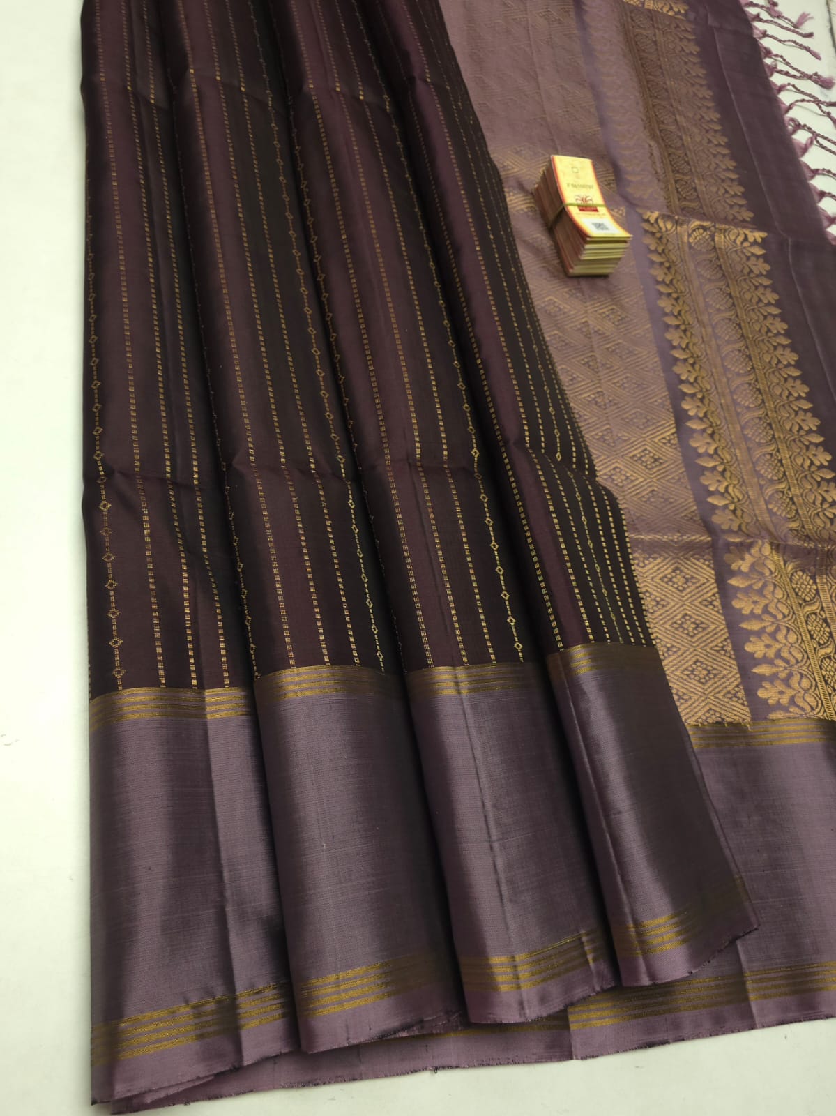 Pure Handloom Kanchipuram Soft Silk Satin Border Saree