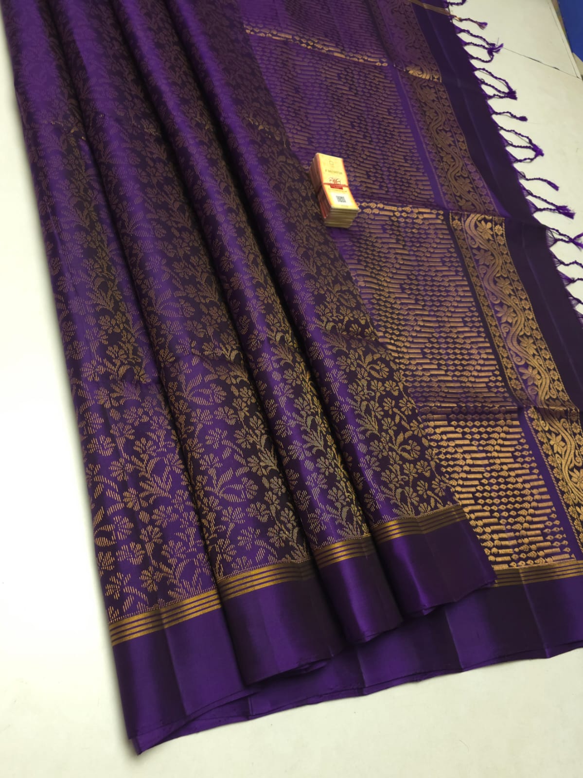 Pure soft silk jacquard woven saree