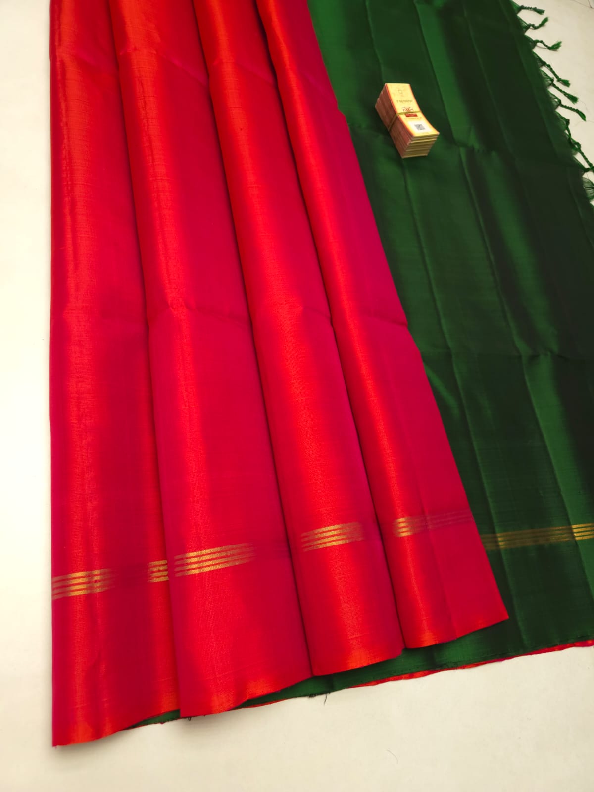 Pure handloom soft silk plain saree
