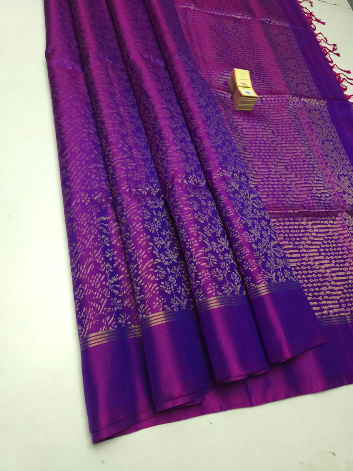 Pure soft silk jacquard woven saree