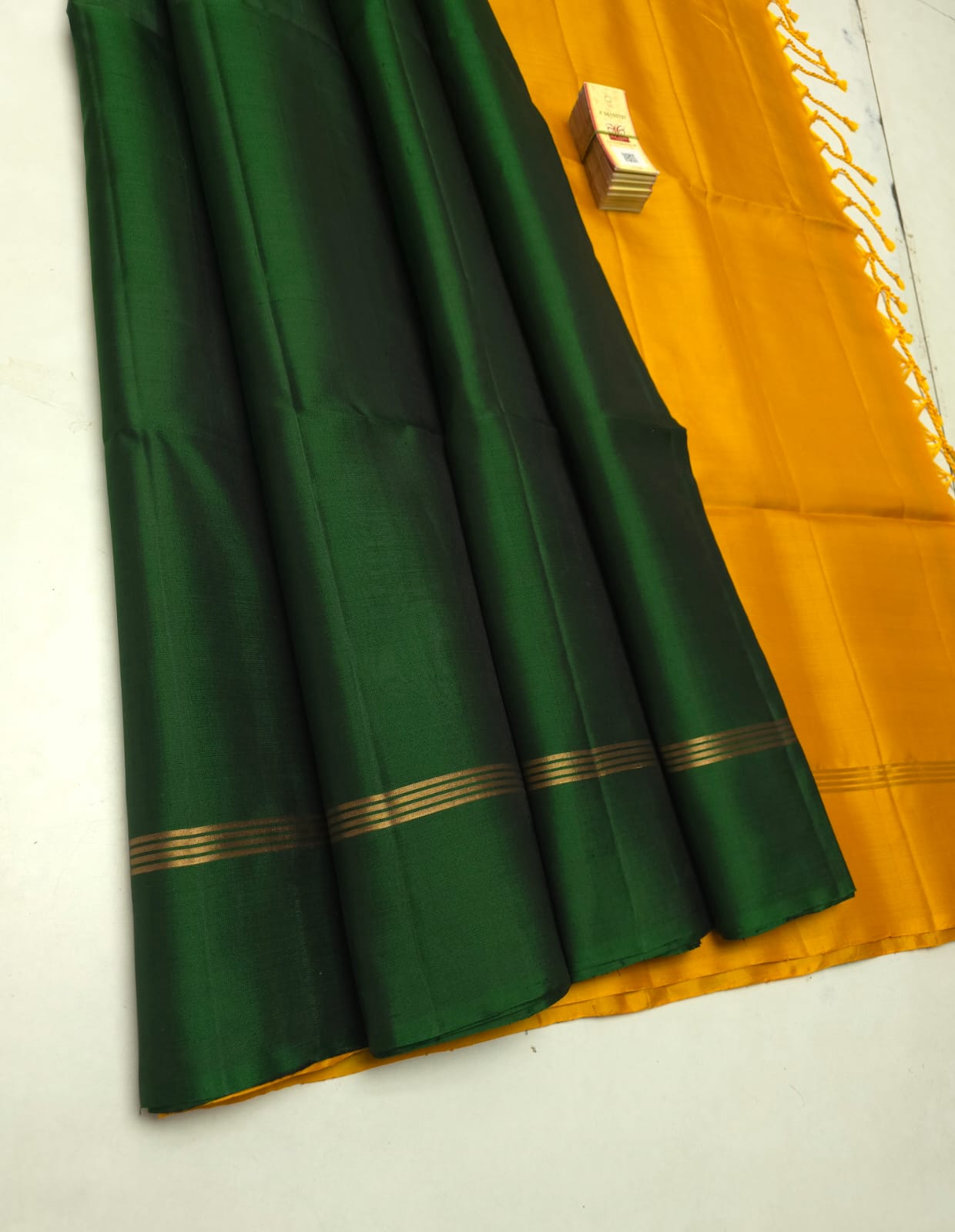 Pure handloom soft silk plain saree